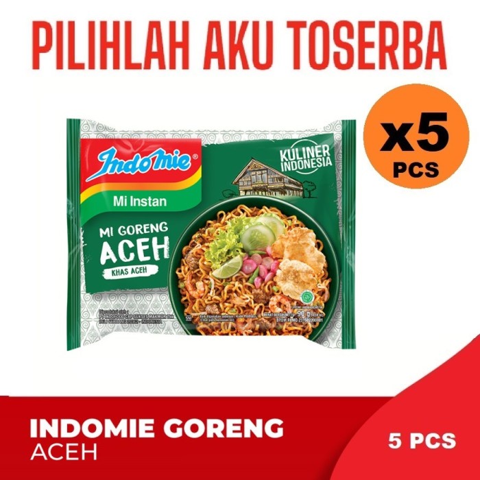 

Mie Instant INDOMIE GORENG ACEH - ( HARGA 5 PCS )
