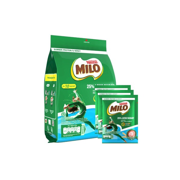 

MILO LESS SUGAR PBG 24(10x28 GR)