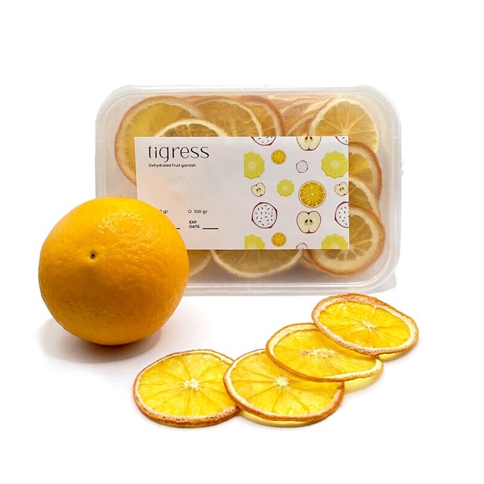 

Promo Termurah [ Best Seller ] Dried Orange Garnish / Topping Buah Orange Kering - Toples 100 gr