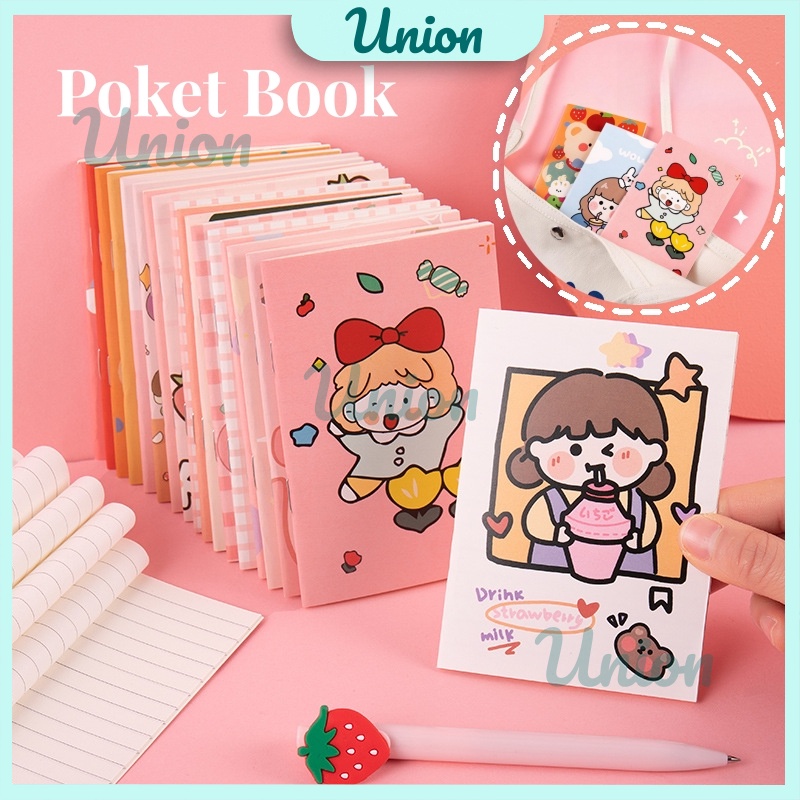 

UM Mini Buku Catatan Kartun / Buku Notebook Saku Seri Buah Untuk Pelajar / Pocket Book / Lucu Buku Tulis Notebook / Alat Tulis Sekolah Anak