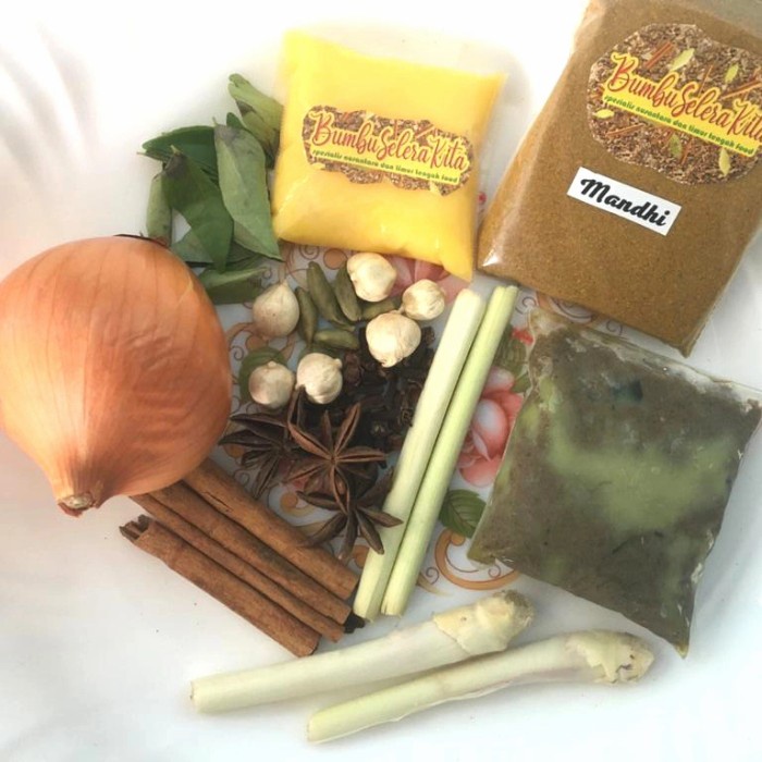 

MurMer Bumbu Mandhi Komplit Siap Masak Untuk Uk 3 Kg Beras Bumbu Selera Kita