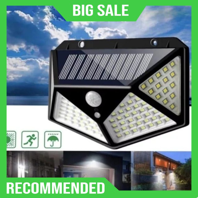 Lampu Sensor Light 100LED Lampu Solar Sensor Gelap 100 LED Lampu Solar