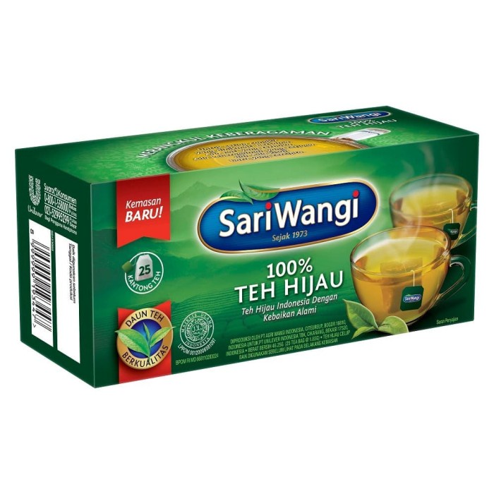 

✨PROMO✨ -Sariwangi Teh Hijau 25 Teh Celup Twin Pack