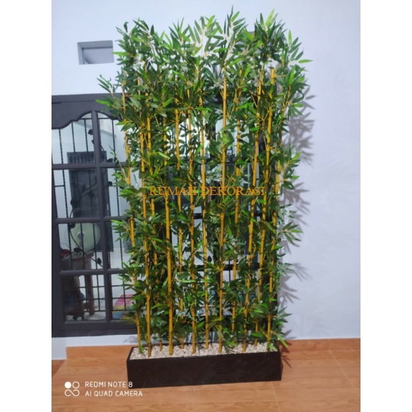 Bambu Partisi 2 Meter - Bambu Partisi Artificial - Bambu Partisi Penyekat Ruangan - Bambu Partisi Pl