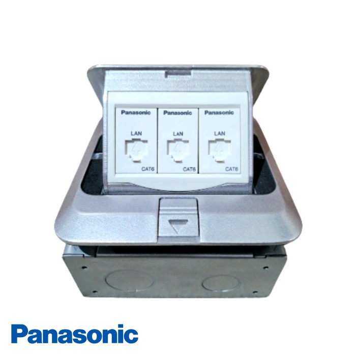 Panasonic Stop Kontak Lantai Data CAT6 Triple WEJ24886