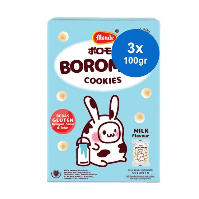 

Monde Boromon Milk 100gr x 3