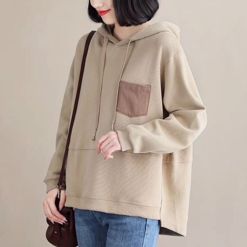 SWEATER HODDIE KAYLE POCKET - HODDIE WANITA OVERSIZE KOREAN STYLE