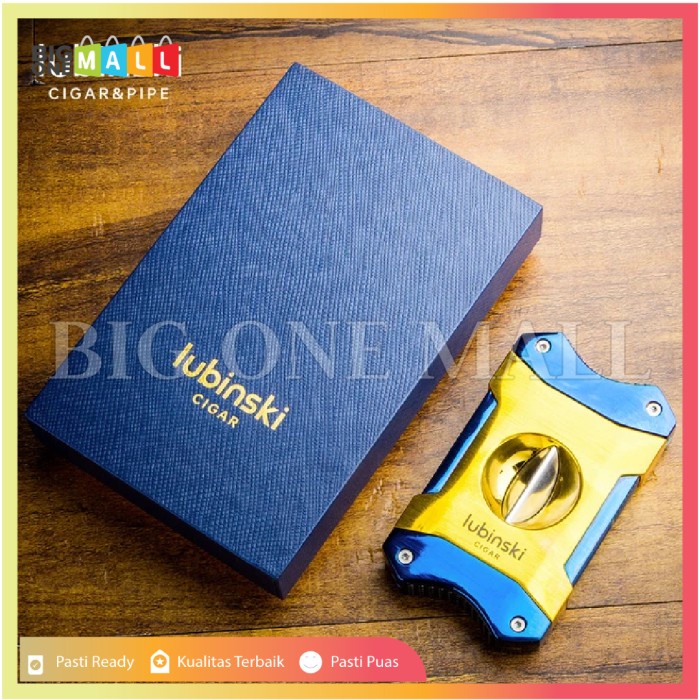 

Lubinski Cigar Cutter V Cut Stainless Steel, Alat Pemotong Cerutu Unik