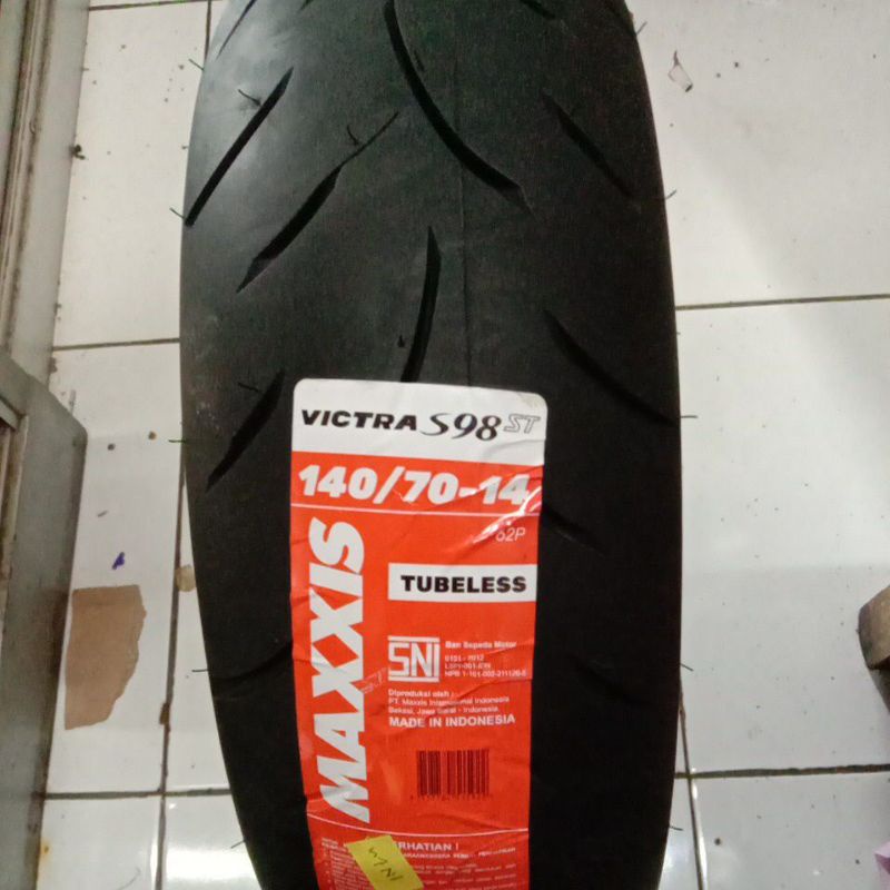 MAXXIS 140/70-14 VICTRA S98ST BAN LUAR MAXXIS RING 14 TUBELESS BAN MOTOR MATIC AEROX X-MAX BELAKANG 