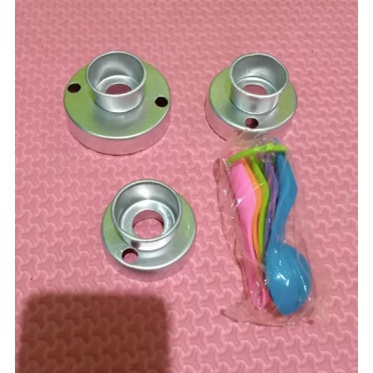 CETAKAN KUE DONAT ALMUNIUM 3 UKURAN BERBEDA SENDOK TAKAR SET 5 UKURAN BERBEDA