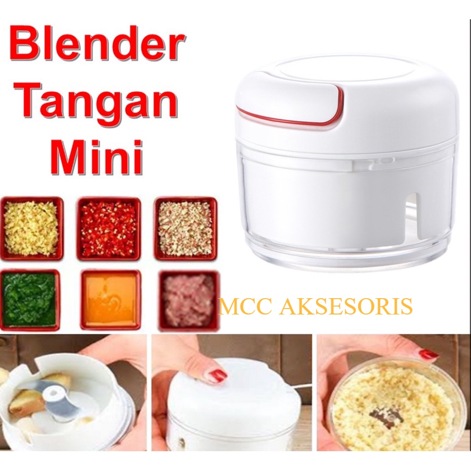 MCC Blender Tangan Mini Speedy Chopper Tarik Penghancur Gilingan Bumbu Choper Serbaguna
