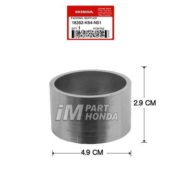 18392-K64-N01 Asbes Knalpot Tengah Packing Muffler CBR 250 RR LED