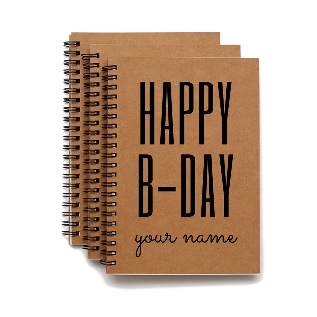 

Notebook Birthday / Kado Edition Lined Grid Dot Ukuran A5 Ring Spiral Jurnal Catatan Buku Spiral