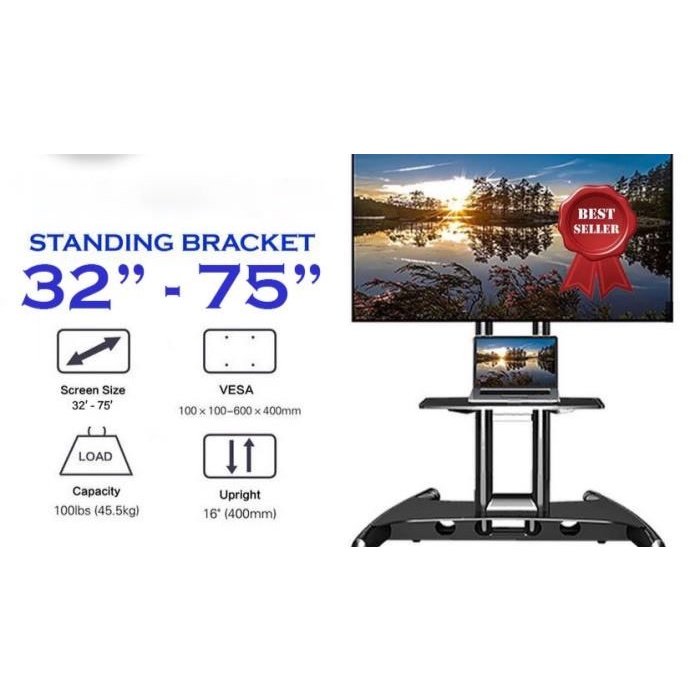 Stand Bracket TV  32"-70" Stand Dengan Roda