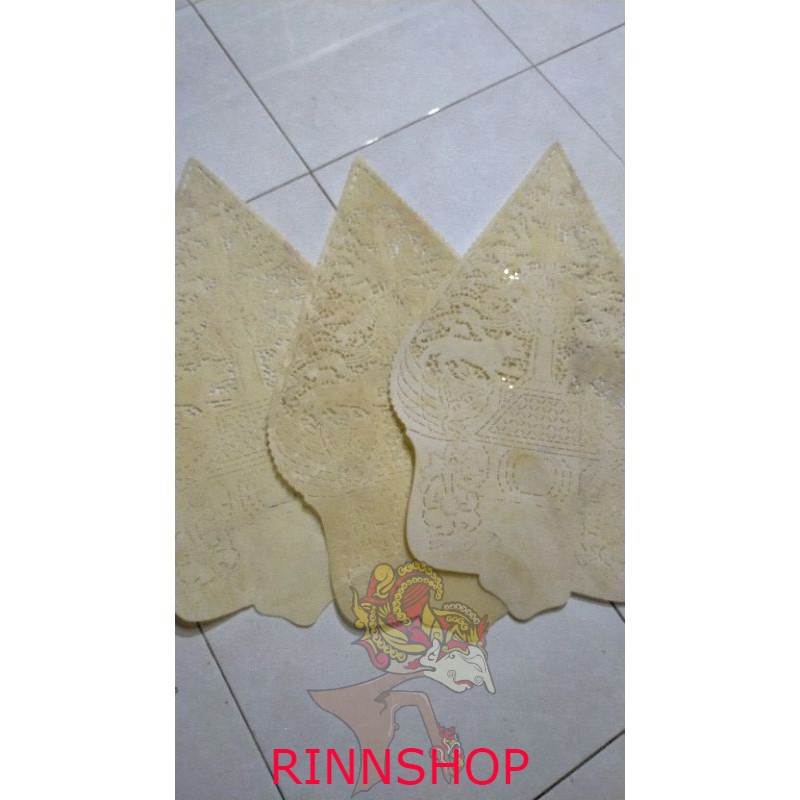 putihan gunungan 60cm / kulit asli/ cod / wayang murah