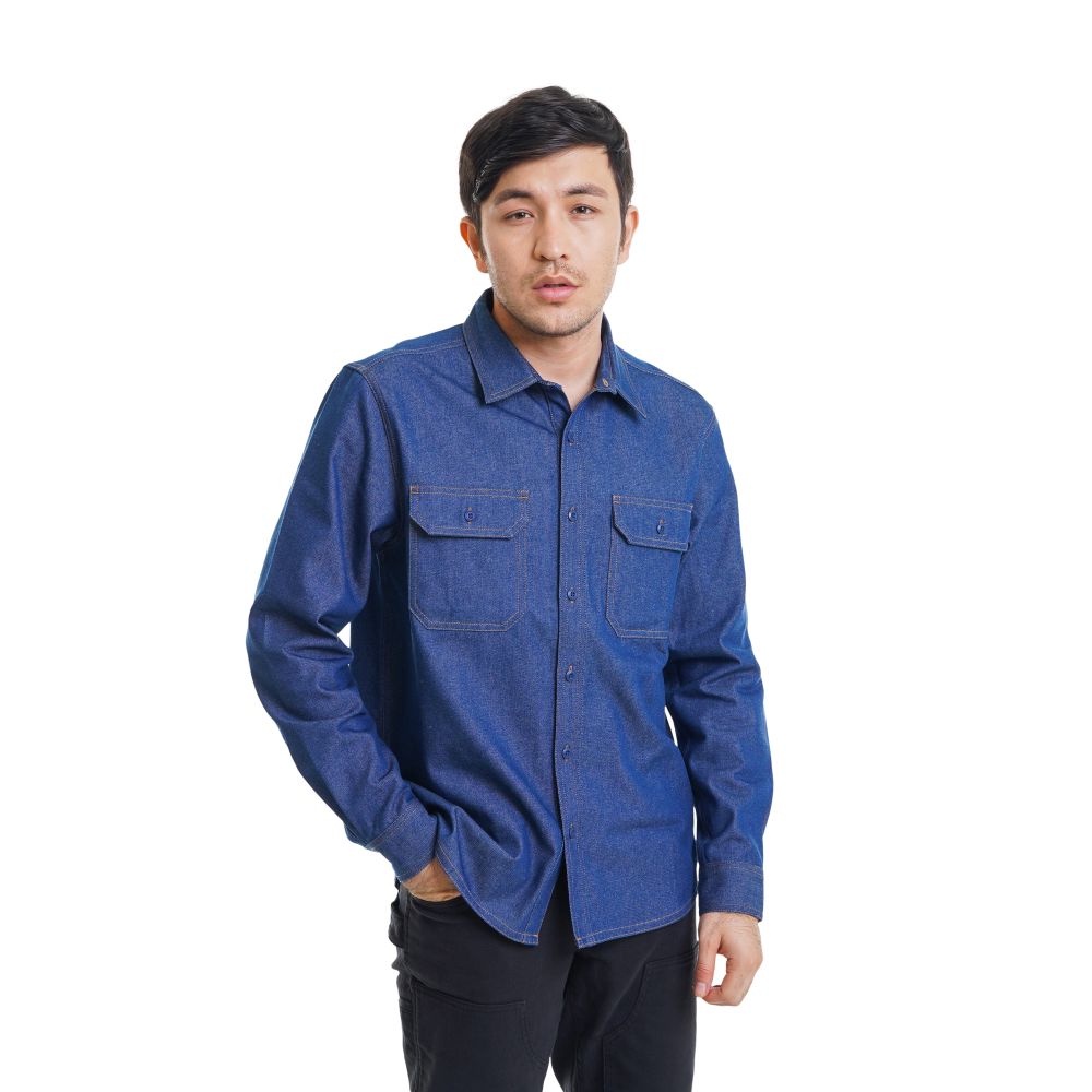 EIGER KEMEJA PANJANG HARPERS SHIRT LS - BLUE