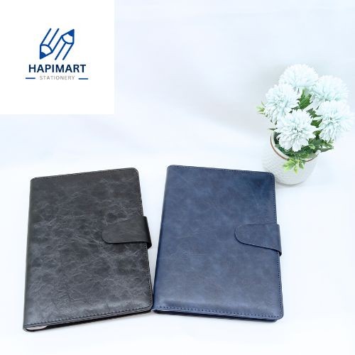 

Buku Binder Catatan Harian Notebook Cover Kulit Magnetic Buckle A5