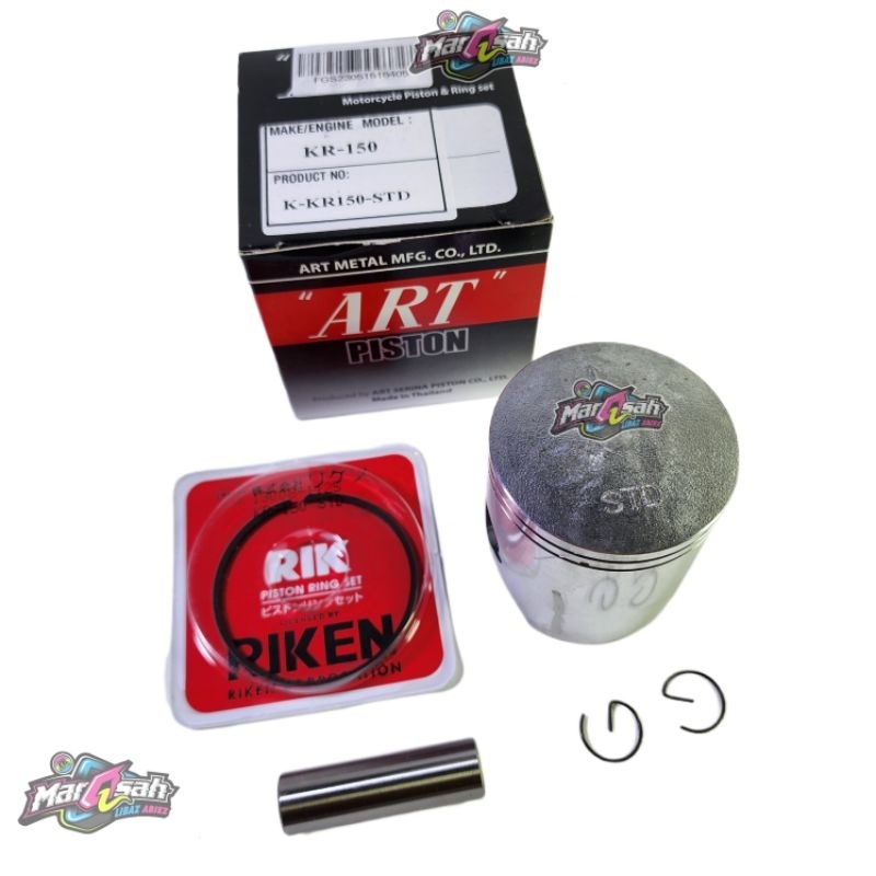 PISTON KIT NINJA ART PISTON KIT NINJA 150 R RR SS 2Tak Double Ring Thailand original