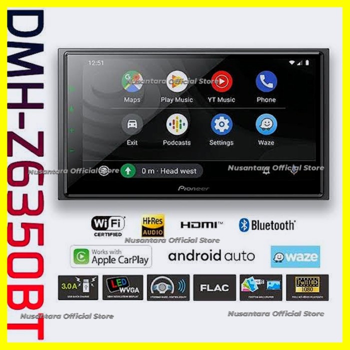 PROMO SUPER MURAH 11,11 Pioneer Head Unit DMH-Z6350BT Double Din DMHZ6350BT DMH Z6350 BT