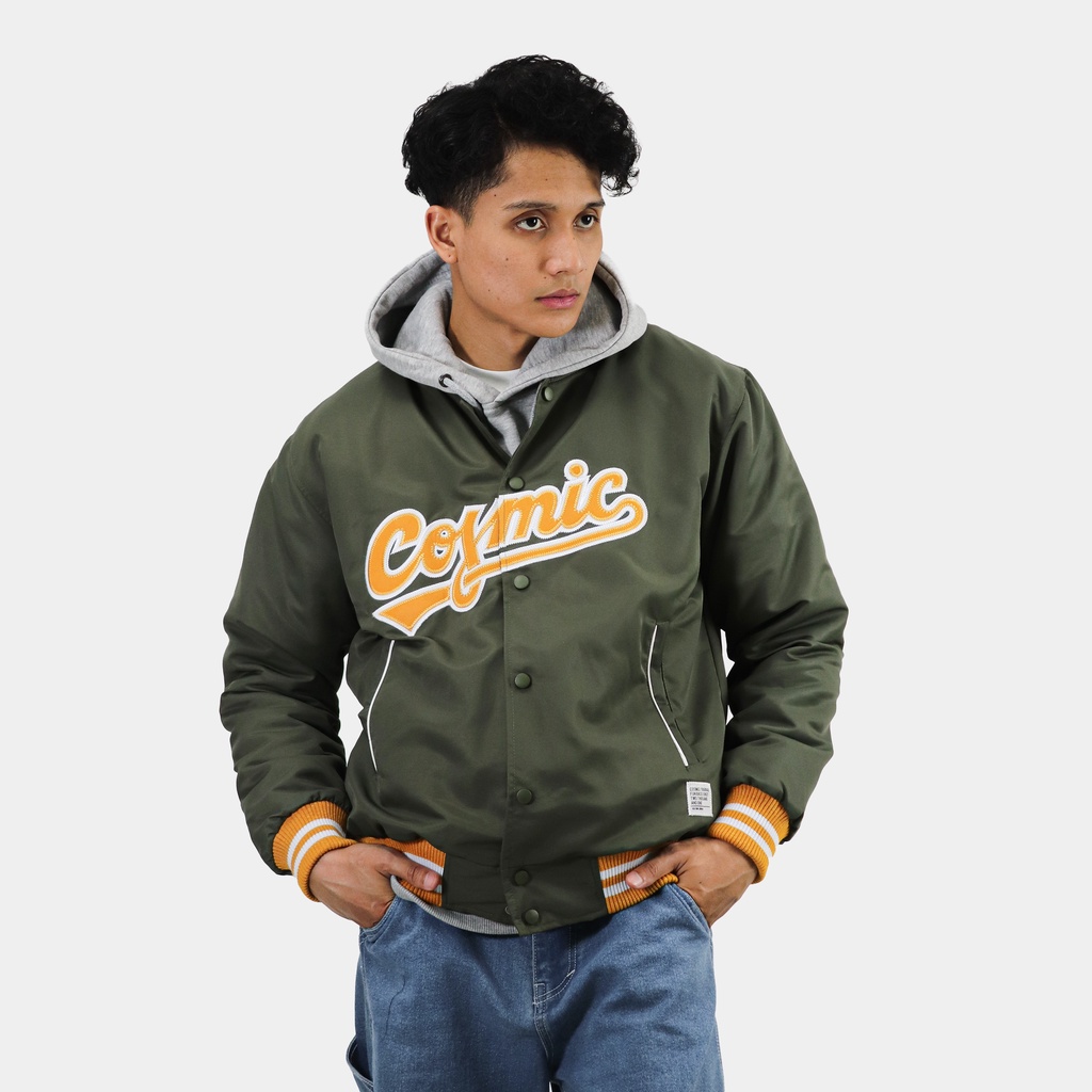 Cosmic Jacket Pria Varsity CRAWLERS ARMY
