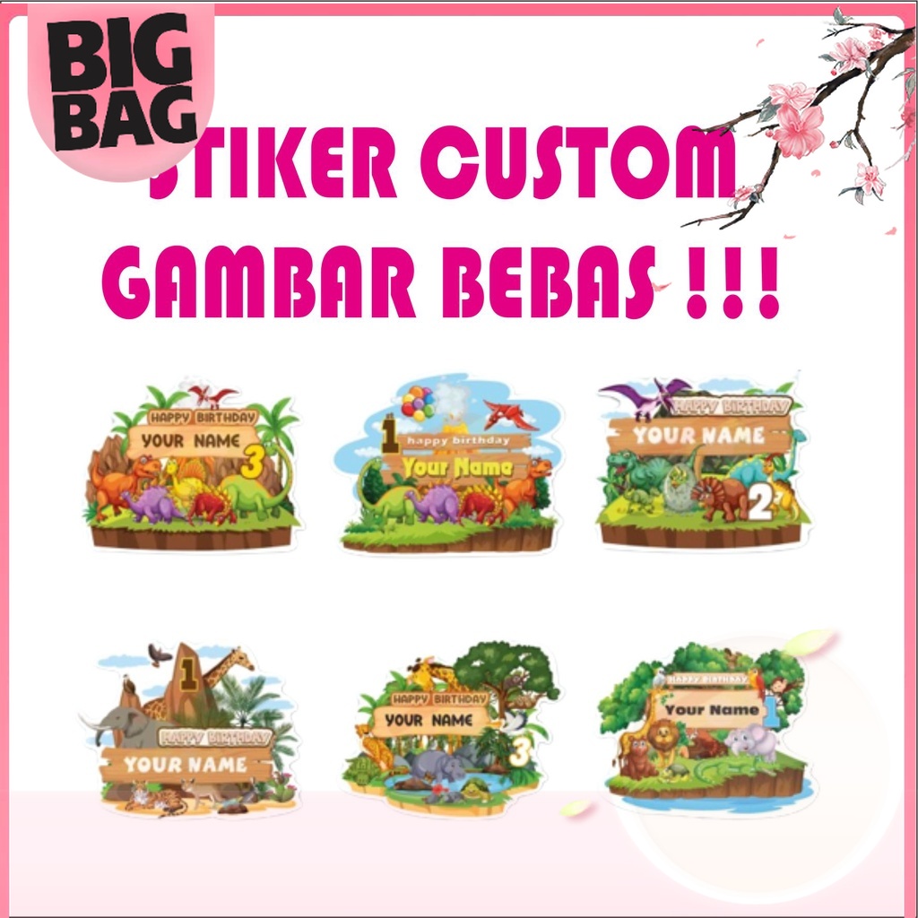 

STIKER LABEL ULANG TAHUN TEMA KARAKTER WATERPROOF (ISI 25 PCS) - S di Bigbag_Shop