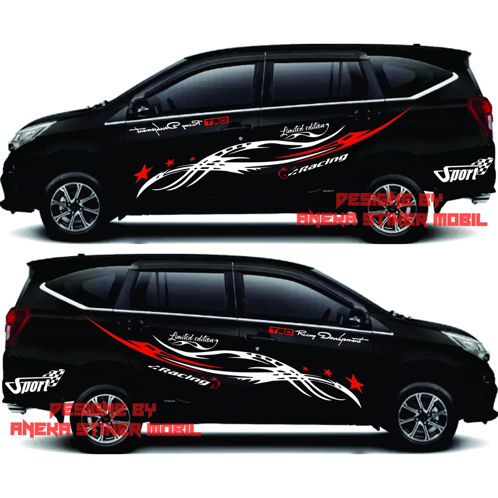 stiker cutting mobil sigra hitam promo list stiker mobil sigra terbaru
