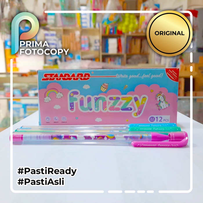 

Pulpen Standard Funzzy Motif Lucu Anak Anak Kawai Cute Unicorn Hitam Ujung Lancip Kualitas dari Pulpen Standard