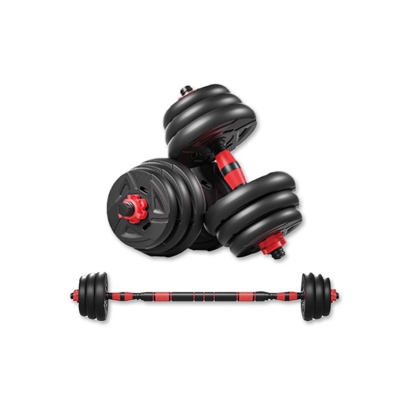 [SP366] Dumbbel Set 20 Kg Peralatan Fitness Dumbell Barbel Set With Environmental Protection Bumper 