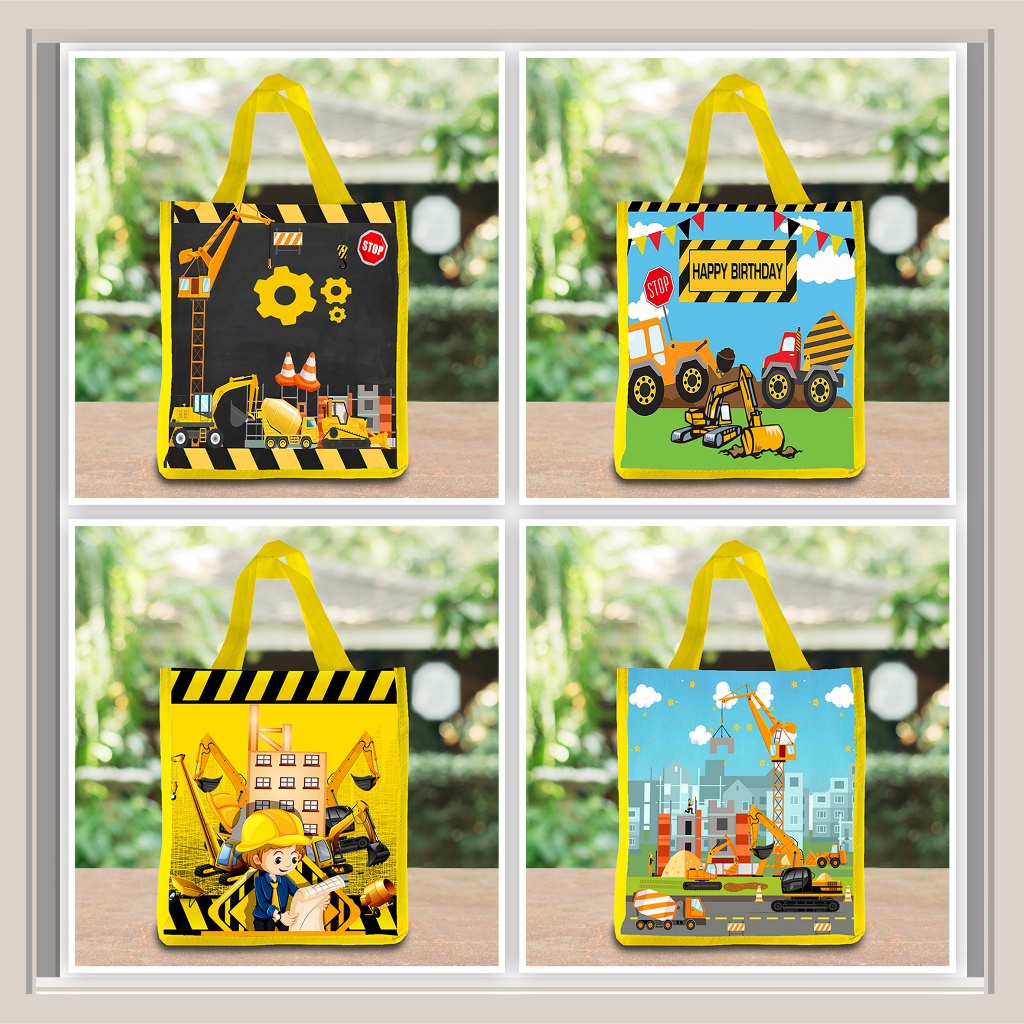 

GOODIE BAG POTRAIT EXCAVATOR / TAS ULTAH READY STOK MURAH / TAS ULANG TAHUN