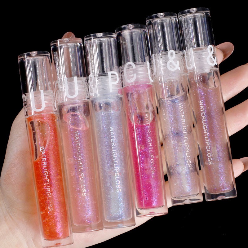COD Lip Gloss Transparant Glasting LipGloss 4 Warna Glossy Lip Gloss Lipstick Lip Plumper Korean Lip