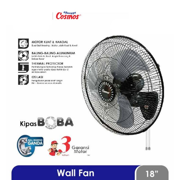 Cosmos WIF-1803PS kipas angin, kipas dinding | WIF 1803PS | WIF1803 PS | kipas dinding | kipas angin