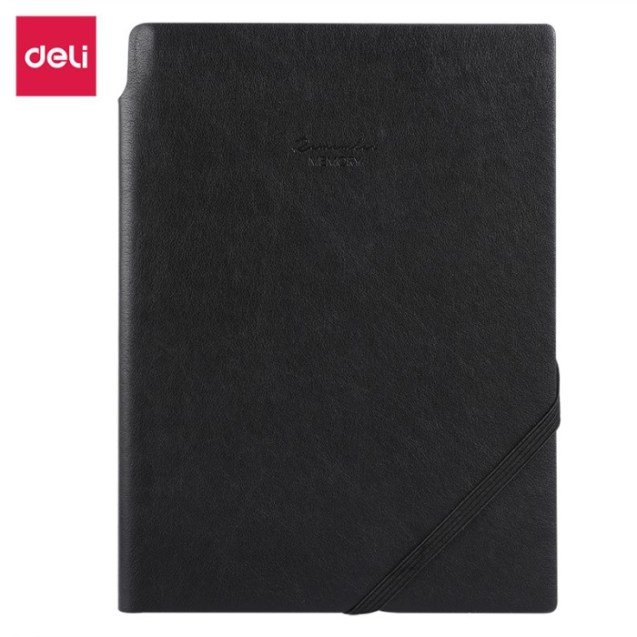 

MURAH- Deli Leather Cover Notebook Buku Catatan Agenda Sampul Kulit A5 EN130L- 1.2.23