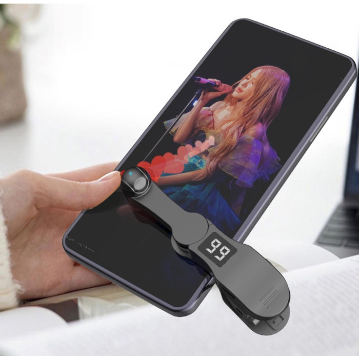 Auto Klik Layar Clicker Live Stream Mute Tap Tab Tiktok Auto Like - Hitam