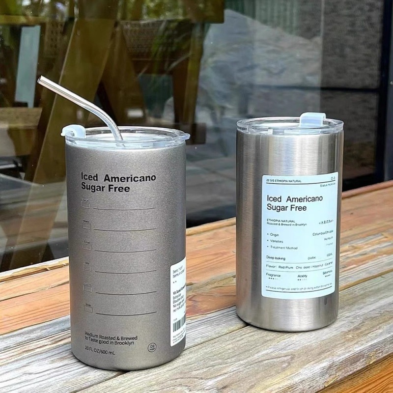 SGB TUMBLER STAINLESS VIRAL FREE SEDOTAN GELAS STAINLESS STEEL 600 ML CANGKIR KOPI COFFEE AMERICANO 