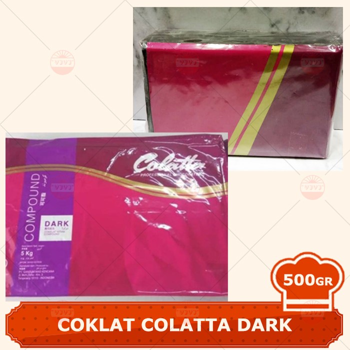 

[Big Sale] COKLAT COLATTA DARK COMPOUND CHOCOLATE 500GR POTONGAN