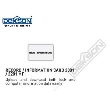 TERPERCAYA Record / Information Card 2201/2001 MF