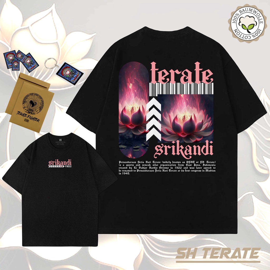 Kaos  PSHT Setia Hati Terate SRIKANDI TERATE STREET PINK Kaos PSHT 1922 Srikandi SH