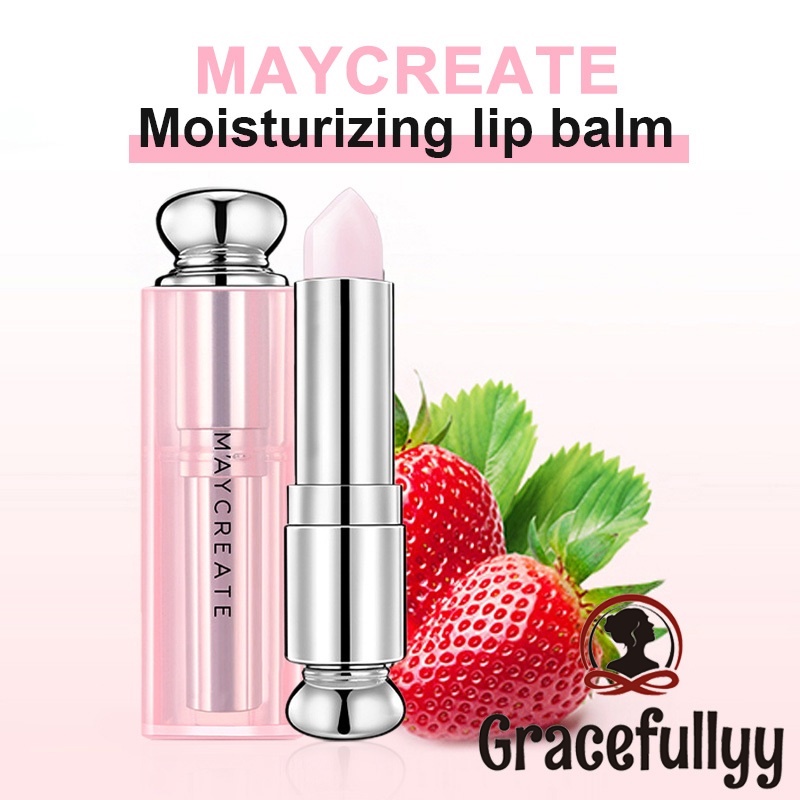 [COD]MAYCREATE Lip Balm Moisturizing Long Lasting Lip Plumper Tinggi Matte Lipstik Lembut Tahan Lama