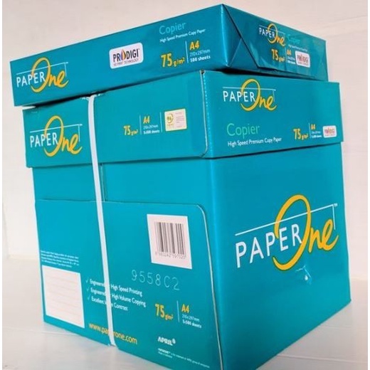 

GOSEND!! KERTAS HVS A4 COPIER PAPERONE 75 GR GRAM GSM [RIM]