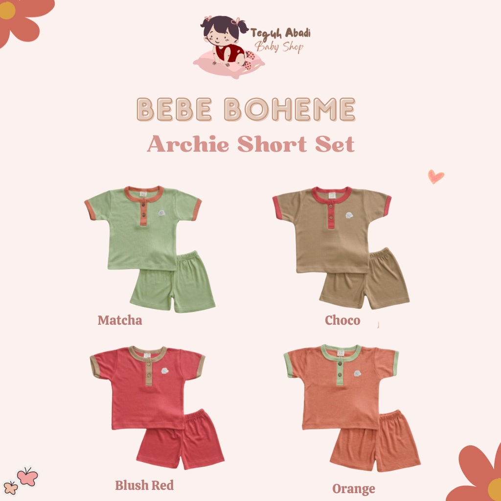 [TA] Bebe Boheme Archie Short Set / Setelan Baju Pendek Anak
