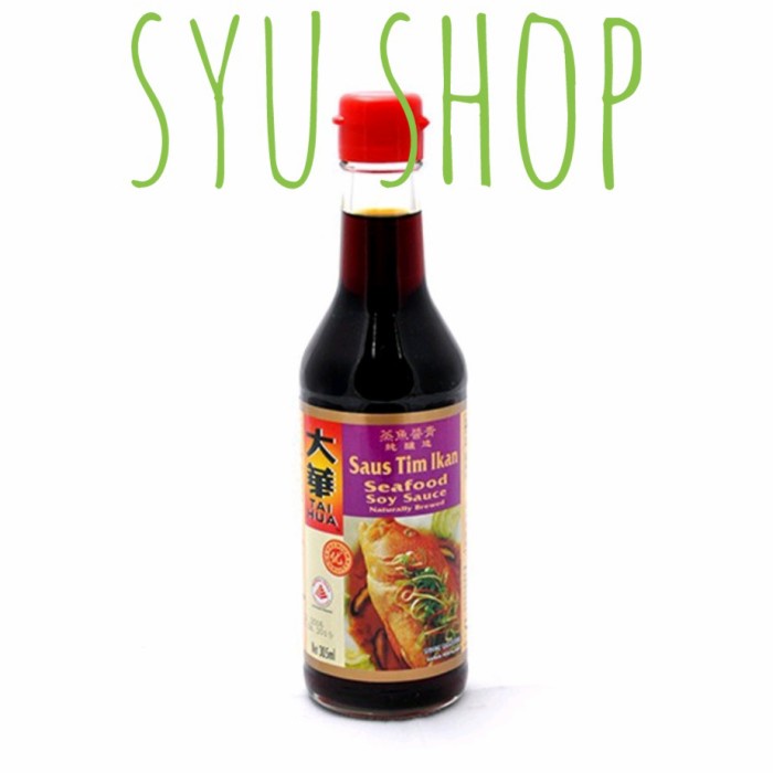 

Tai hua seafood soy sauce 305 ml taihua kecap asin tim ikan