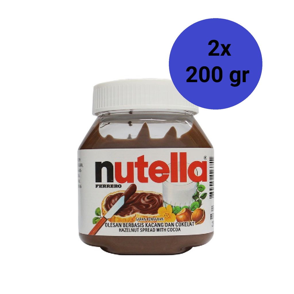 

COD Nutella Selai Kacang dan Cokelat 200 gr x 2