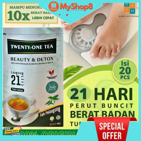 

COD TWENTY-ONE TEA sliming tea teh diet pelangsing obat diet teh pelangsing OBAT PELANGSING