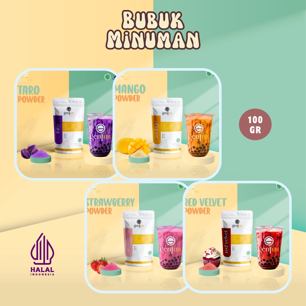 

bubuk minuman aneka rasa buah 100gr serbuk minuman aneka rasa bubuk minuman kekinian powder minuman