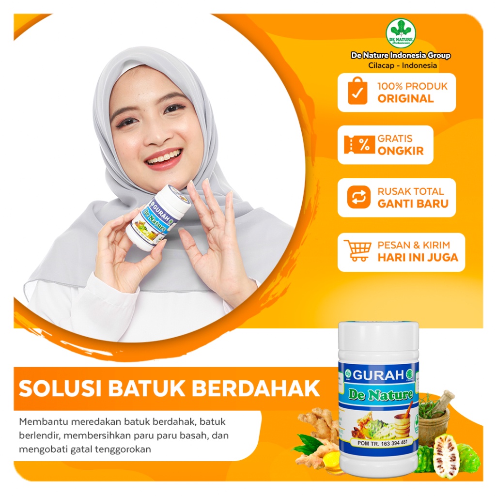 Gurah De Nature Obat Gurah Suara Merdu Dan Panjang Penyaring Suara Batuk Berdahak Dahak Lendir