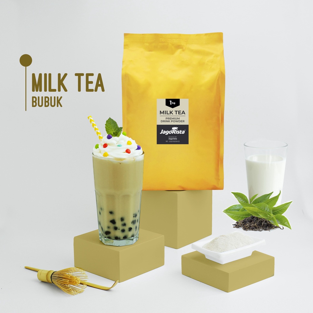 

Jagorista - 1 KG Premium GOLD Milk Tea ( Bubuk Minuman / drink Powder )