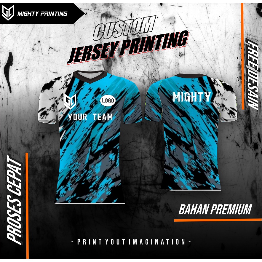 Jersey Baju Futsal Full Printing Free Nama Dan Nomor Punggung