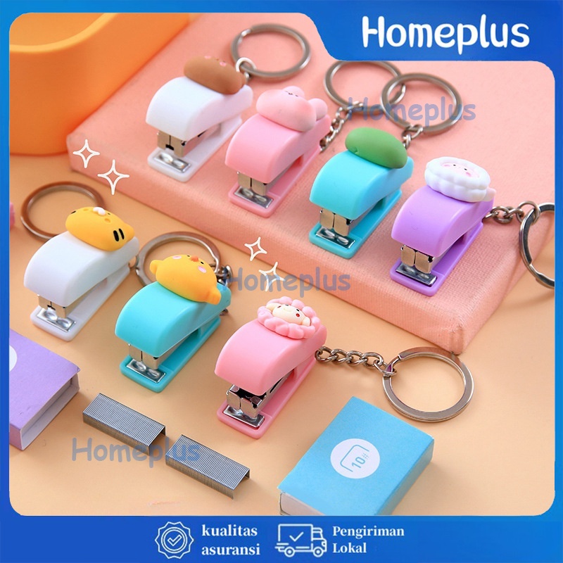 

HomePlus Staples Mini Portable Stapler Karakter Gantungan Kunci Mini Umum Menggunakan Stapler Staples Lucu Mini Stapler Kantor Mahasiswa