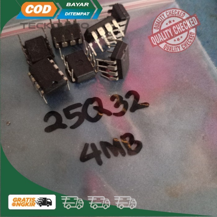 GD25Q32 W25Q32 MX25L32 EN25F32 4MB IC BIOS SPI FLASH DIP-8