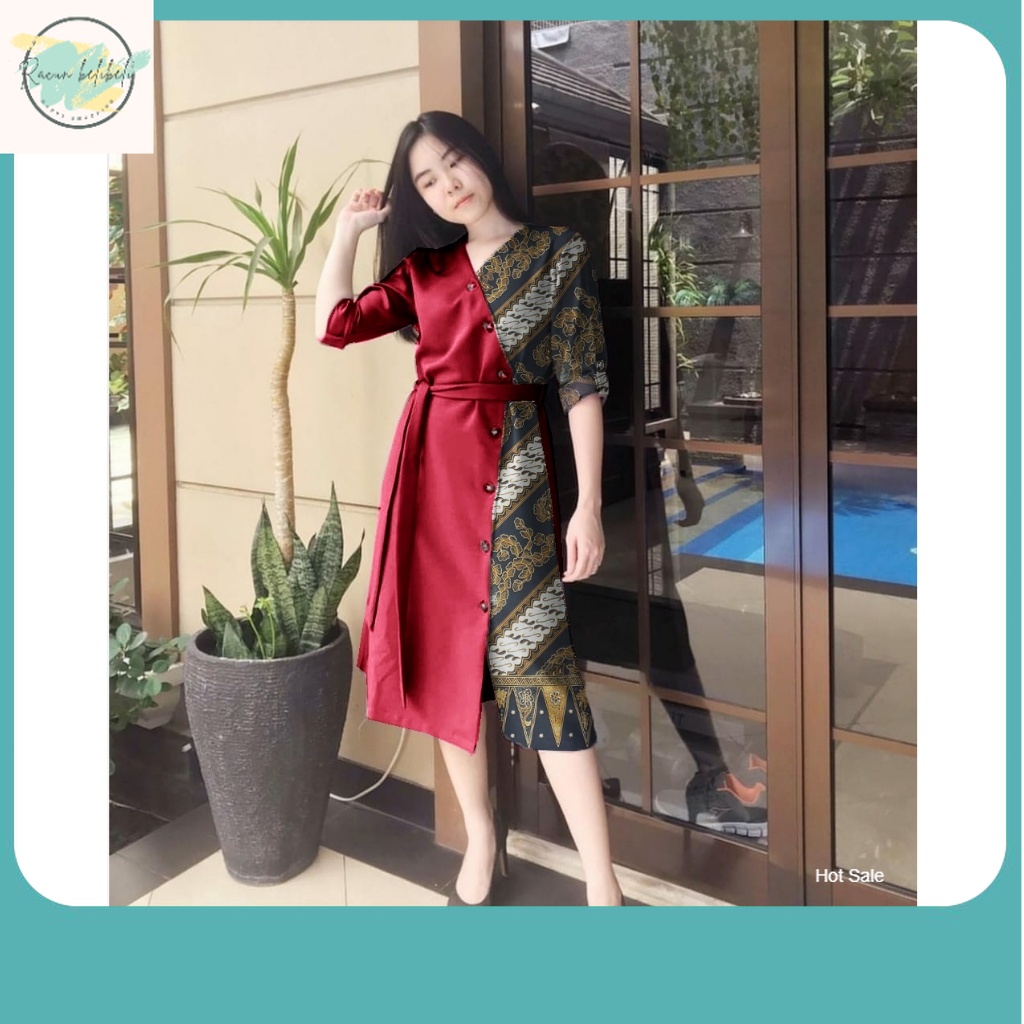 Dress Terkini Wanita / WE-STORE-DRESS NATAL TERBARU-DRESS BATIK-DRESS REMAJA-GAUN NATAL TERBARU